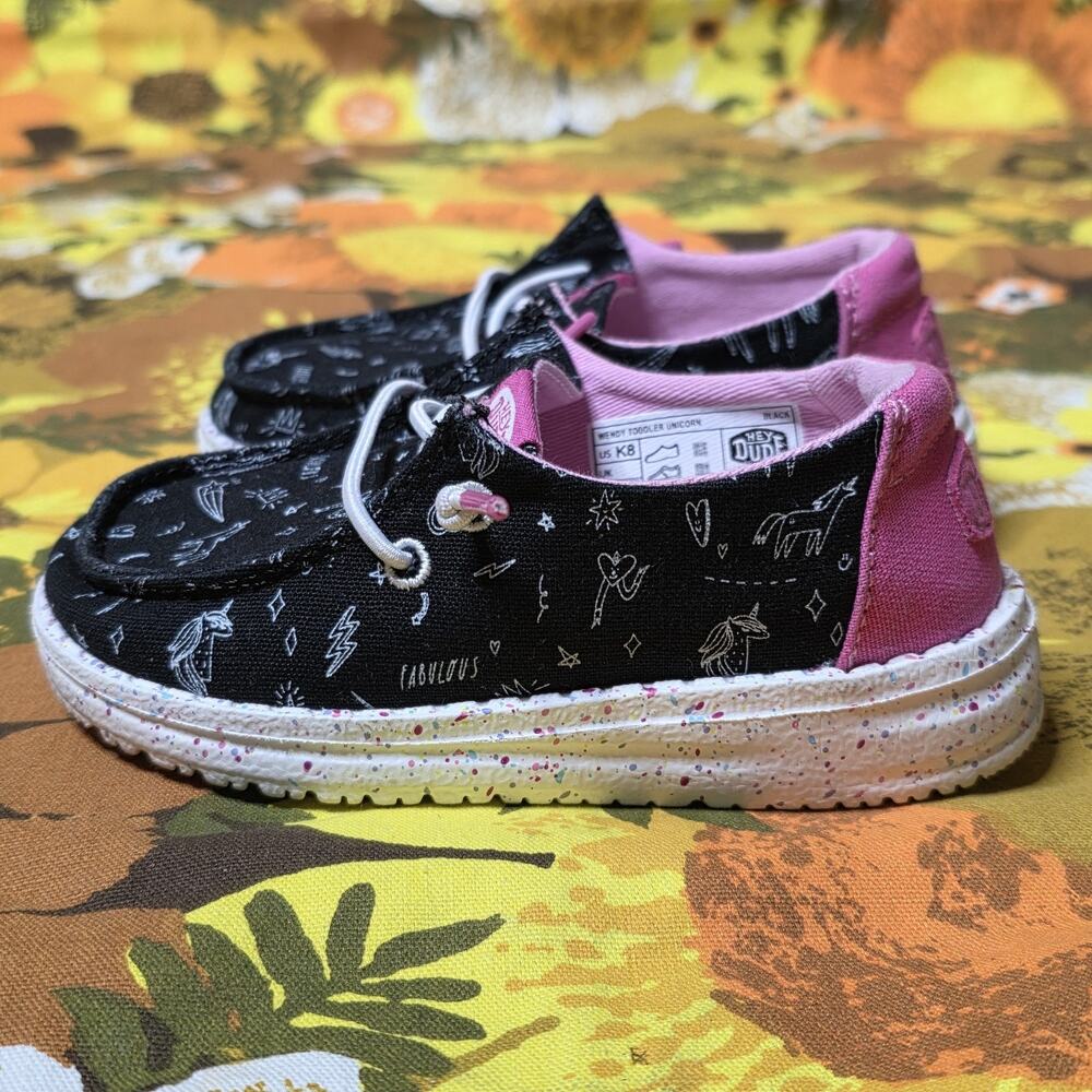 Hey Dude Wendy Toddler Unicorn Slip On Shoes Size US K8 - Picture 5 of 7